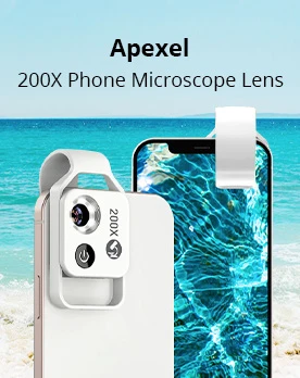 Phone with Microscope Lens - Apexel