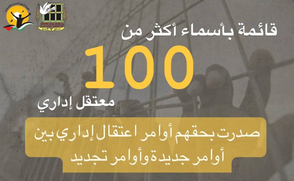 100 Administrative Detainees