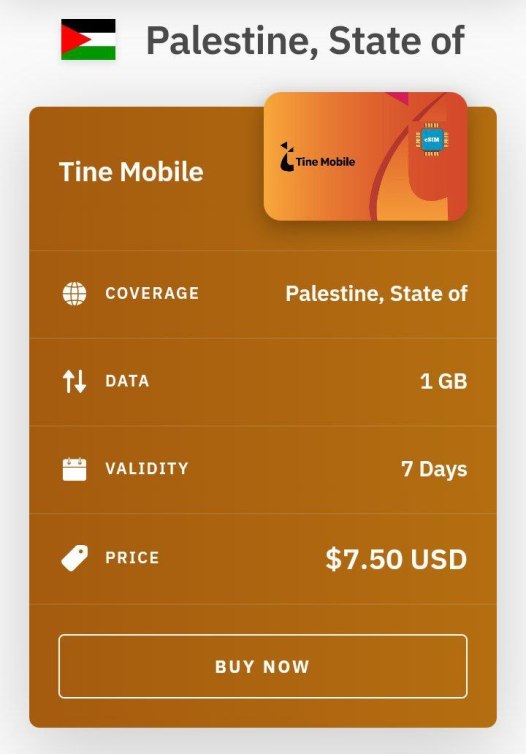 Airalo - Sim Card for Palestine