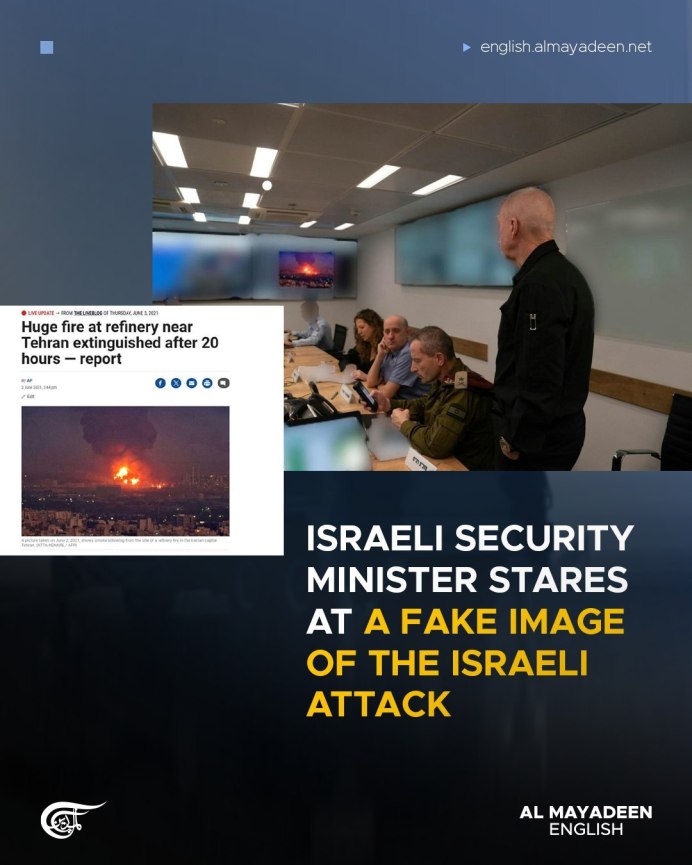 Fake Israeli succesful attack against Iran