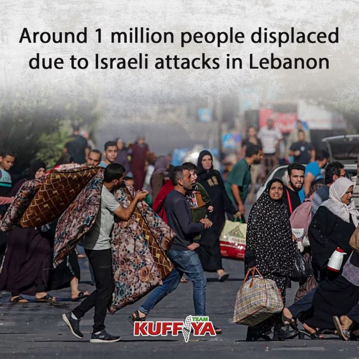 More than one million displacement in Lebanon